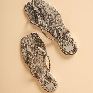 Dolce Vita Lyza Snakeskin Flip Flops